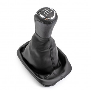 Pomello Del Cambio Cuffia Pu Pelle Per Skoda Fabia I 5 Marce - Aftermarket