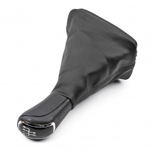 Pomello Del Cambio Cuffia Pu Pelle Per Skoda Fabia I 5 Marce - Aftermarket