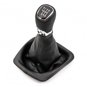 Pomello Del Cambio Cuffia Pu Pelle Per Skoda Octavia 2 II 6 Marce