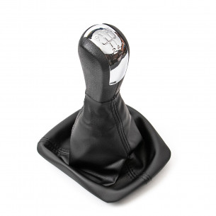 Pomello Del Cambio Cuffia Pu Pelle Per Skoda Octavia II 5 Marce - Aftermarket