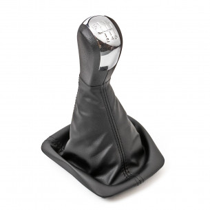 Pomello Del Cambio Cuffia Pu Pelle Per Skoda Octavia II 6 Marce - Aftermarket