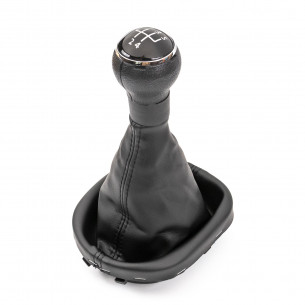 Pomello Del Cambio Cuffia Pu Pelle Per VW Caddy 2 II Touran 5 Marce