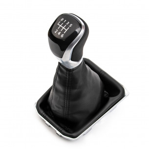 Pomello Del Cambio Cuffia Pu Pelle Per VW Golf VIII 6 Marce