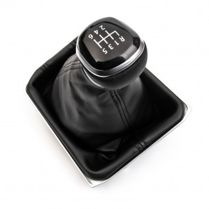 Pomello Del Cambio Cuffia Pu Pelle Per VW Golf VIII 6 Marce