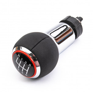 Pomello Del Cambio Per Audi A3 8P1 S-LINE 6 Marce Anello rosso