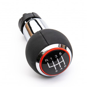 Pomello Del Cambio Per Audi A3 8P1 S-LINE 6 Marce Anello rosso
