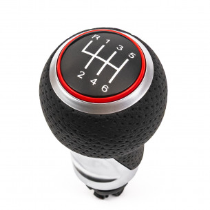 Pomello Del Cambio Per Audi A4 A5 Q5 B8 B9 S-LINE 6 Marce Anello rosso