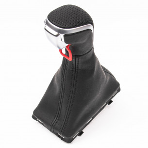 Pommeau Levier De Vitesse Soufflet Cuir perforé pour Audi automatique