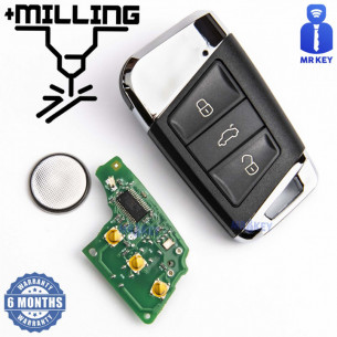 Remote car key for VW 434Mhz with 3 Buttons