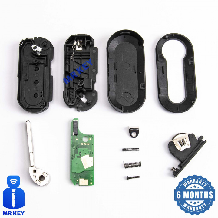 Remote Flip Car Key 71752197 με Ηλεκτρονικά για Peugeot