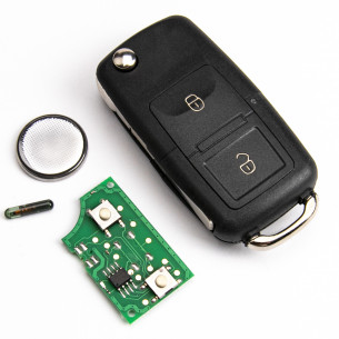 Seat/ VW Remote Flip Key 1J0959753CT With Electronics