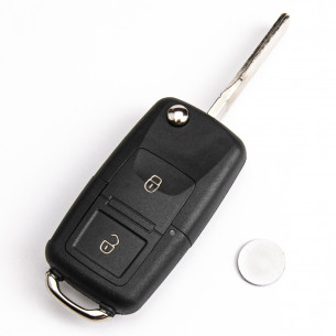 Seat/ VW Remote Flip Key 1J0959753CT With Electronics