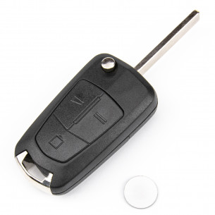 Opel Remote Flip Key 93187530 With Electronics