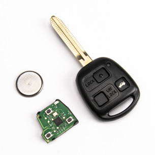 Remote Key with Electronics and 3 Buttons 433MHZ for Toyota - Aftermarket