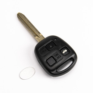 Remote Key with Electronics and 3 Buttons 433MHZ for Toyota - Aftermarket