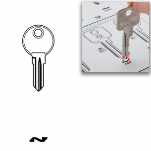 Ronis Simca Talbot PJ Key for Office furniture C1-C224 CA1-CA224 x2