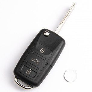 VW Seat Remote Flip Key 1K0959753G with Electronics