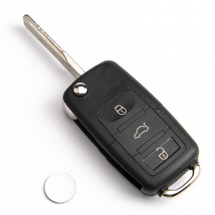 VW Seat Remote Flip Key 1K0959753G with Electronics