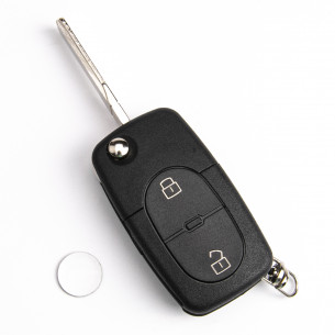 VW Skoda Remote Flip Key 1J0959753A With Electronics