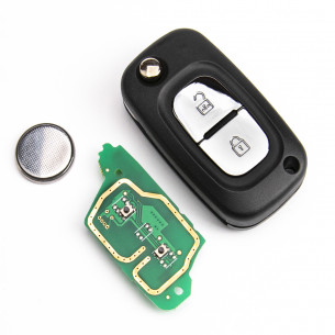 Smart Flip Car Key 433Mhz With 2 Buttons And Electronics