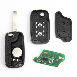 Smart Flip Car Key 433Mhz With 2 Buttons And Electronics