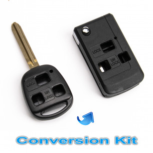 Toyota Key Upgrade / Conversion Kit With 3 Buttons