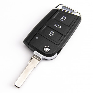 VW Flip Key Case With 3 Buttons