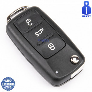 VW Flip Key Shell With 3 Buttons