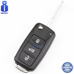 VW Flip Key Shell With 3 Buttons