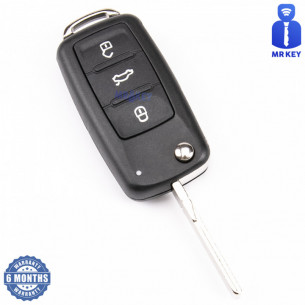 VW Flip Key Shell With 3 Buttons