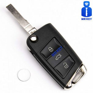 VW Flip Key Upgrade / Conversion Kit With 3 Buttons