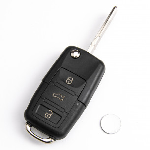 VW Key Cover With 3 Buttons