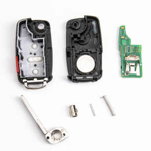 VW Klappschlüssel 434Mhz mit 5 Tasten und Elektronik