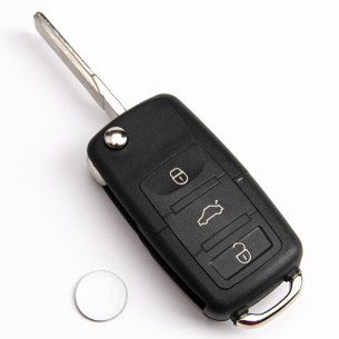 VW/ Remote Seat Flip Car Key 1J0959753DA with Electronics