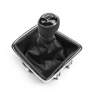VW Tiguan Sharan Golf Plus Pomo Palanca De Cambio Funda Cuero 6 Velocidad