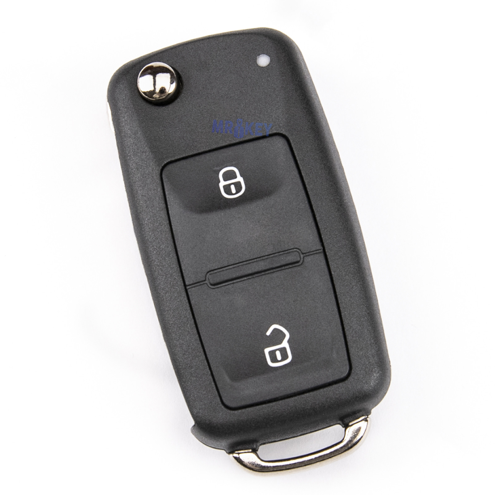 OUKENS Guscio Chiave Auto 2 Pulsanti In ABS Per Peugeot 206 306 307 | Copri Telecomodo Di Ricambio Nero