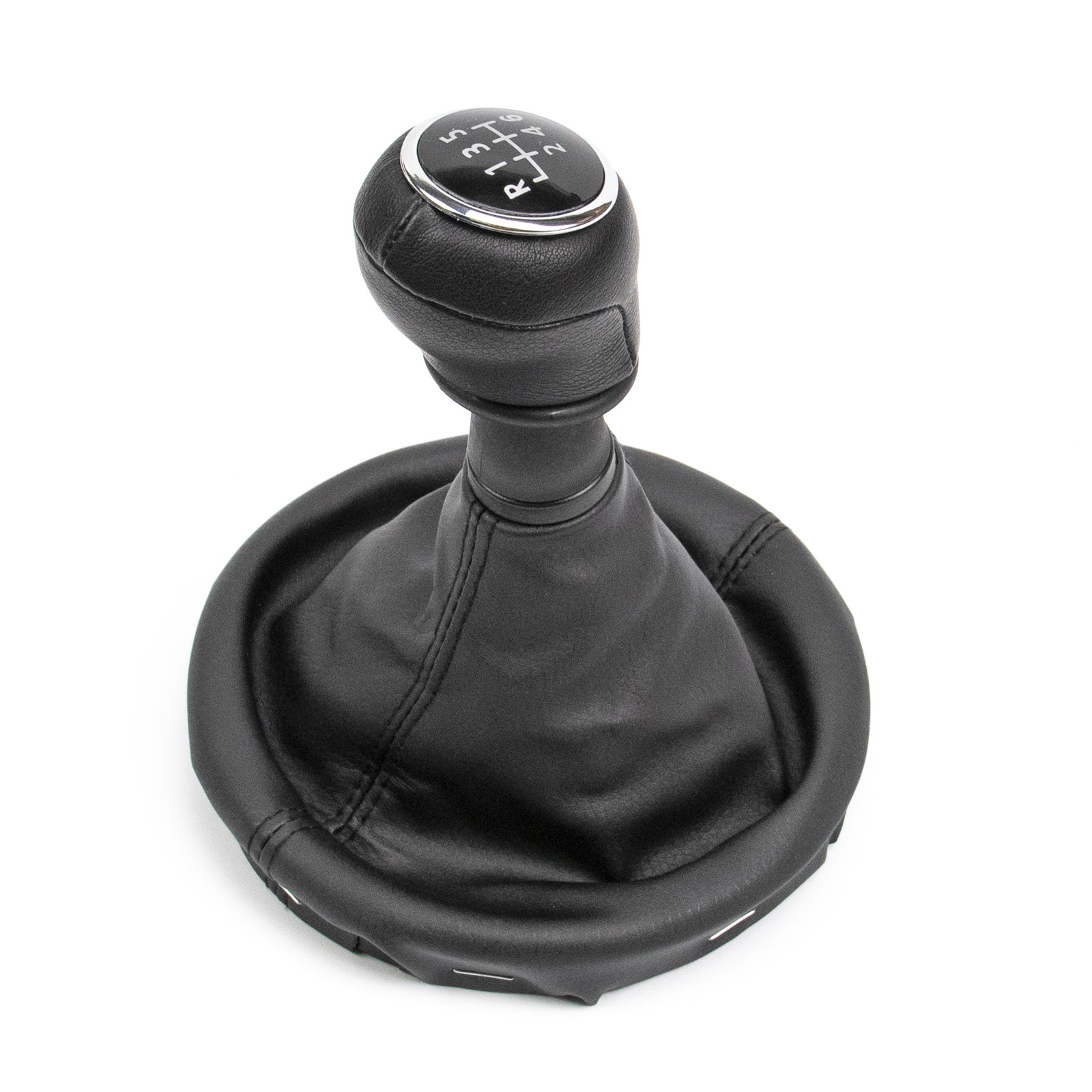 thumbnail image 2 of LST VW Transporter T5 6-Speed Gear Knob Shift Lever – Black/Silver, Metal & Plastic, New 2 of 6